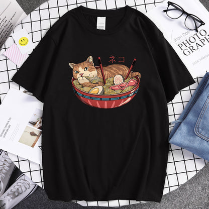 Stylish Japanese Cat Shirt