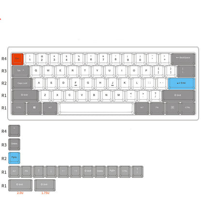 Mechanical keyboard with 60% key cap