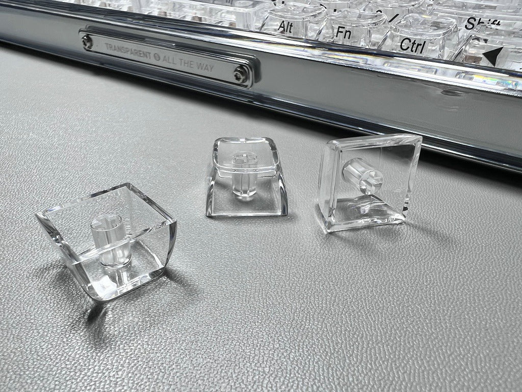 Komplettes Set transparenter Gletscher-Keycaps für PC