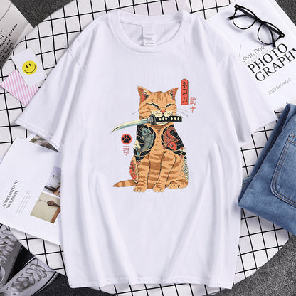 Stylish Japanese Cat Shirt