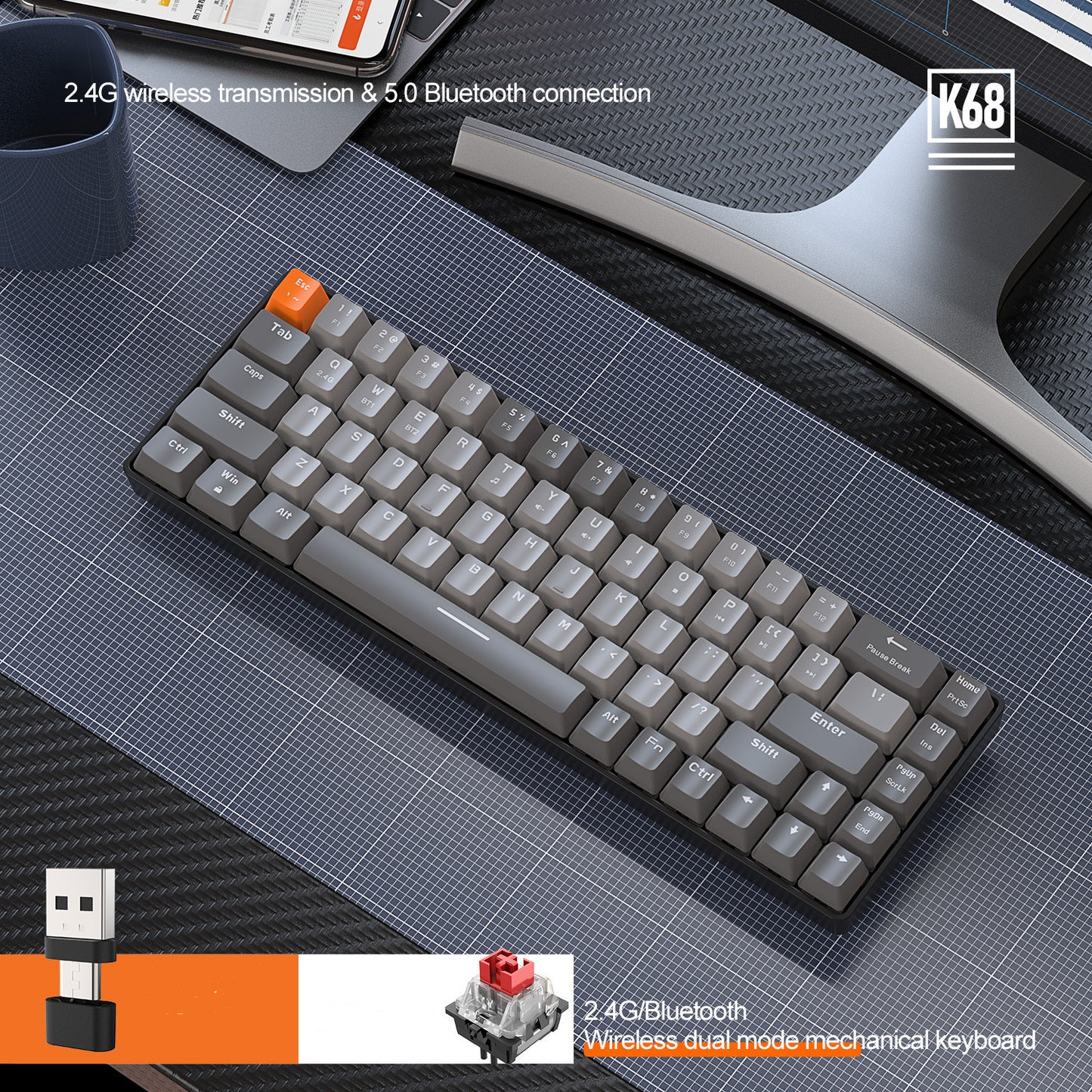 Hot Plug Mechanical Keyboard For Games